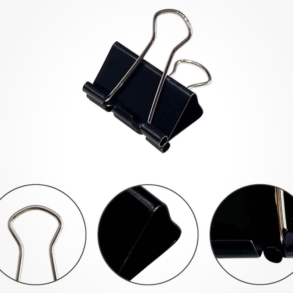 Extra Large Binder Clips (36 Pack) 2 Inch, Big Paper Clamps for Office Supplies